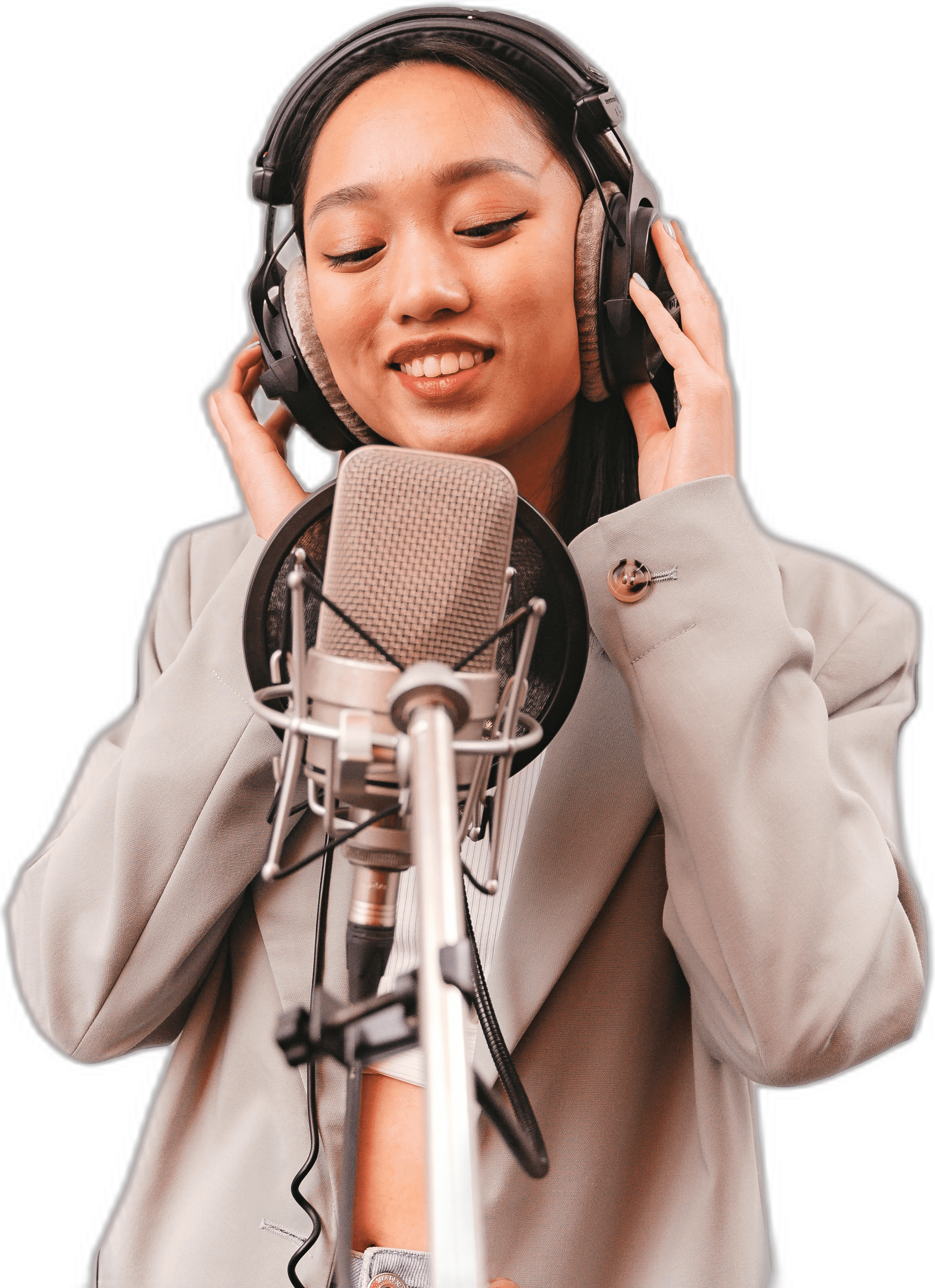 Producer recording music in Ubuhanzi's digital studio